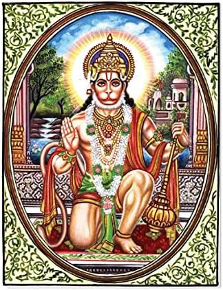 Mituja Canvas Unframed Unframed Paintings Jai Sri Hanuman Religious ...