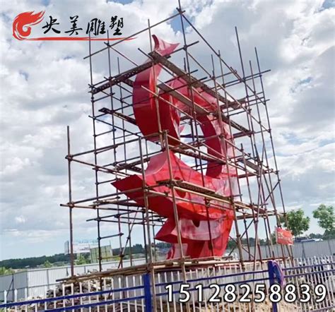 不锈钢抽象凤凰雕塑-黑龙江佳木斯案例工程