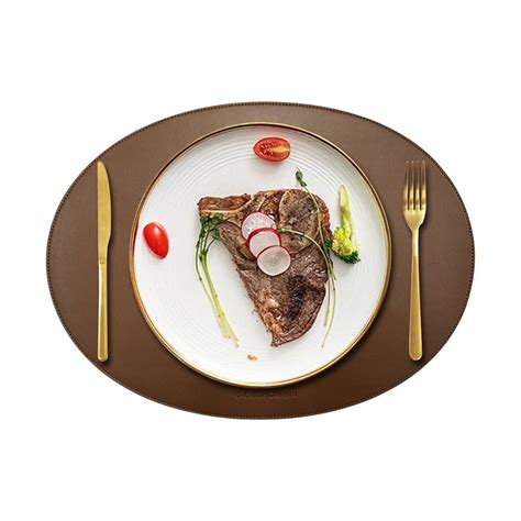 V-CUBE Designs Premium Vegan Leather Dining Table Placemats Set of 4