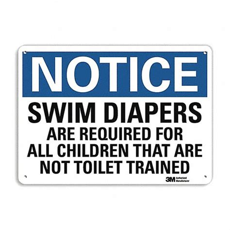 Aluminum, Mounting Holes Sign Mounting, Notice Sign - 464D15|U5-1535-NA ...