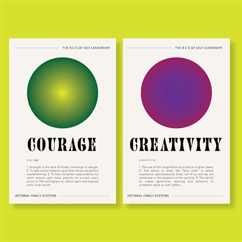 IFS 8 C's of Self Leadership Poster Series Printable Digital Downloads ...