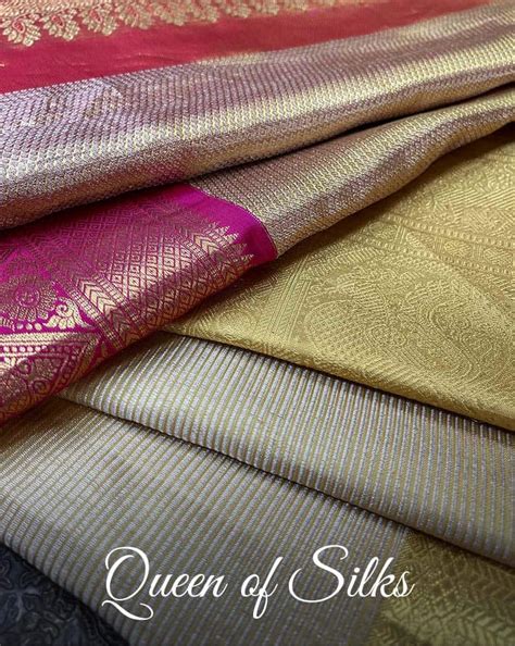 Kanjeevaram Sarees - Pure Mulberry Silk Zari Temple Border Sacred Silks ...