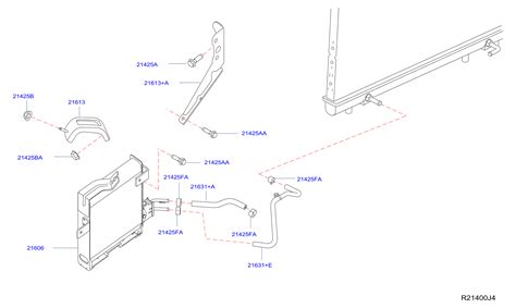 Nissan Pathfinder Automatic Transmission Oil Cooler - 21606-3KA2B ...