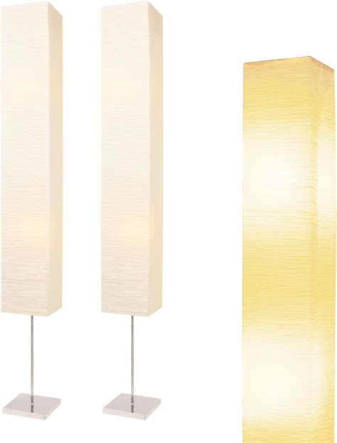 lianheng Paper Floor Lamp, Japanese Floor Lamp with Rice Paper Lamp ...