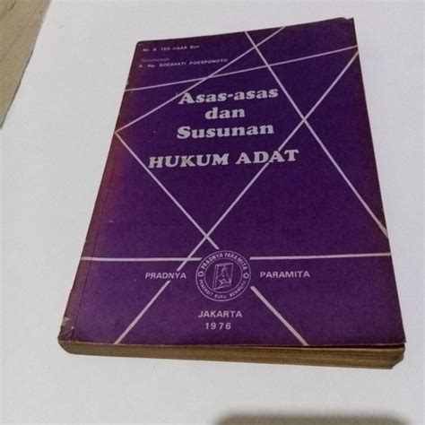 Jual Buku Asas asas dan susunan Hukum Adat - Kab. Bogor ...