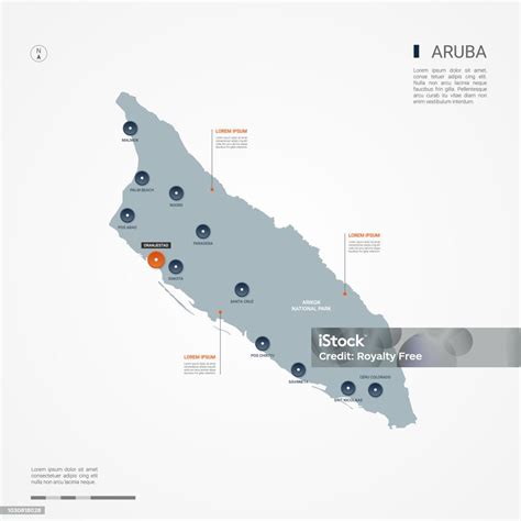 Szczegółowa Mapa Polityczna Aruby Ezilon Mapy Aruba Map,, 45% OFF