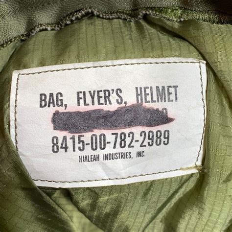 80's U.S.NAVY BAG FLYER'S HELMET ヘルメットバッグ 4thモデル 初期 HIALEAH INDUSTRIES社 ...