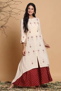 Juniper Women Printed Asymmetric Kurta - Buy Juniper Women Printed ...
