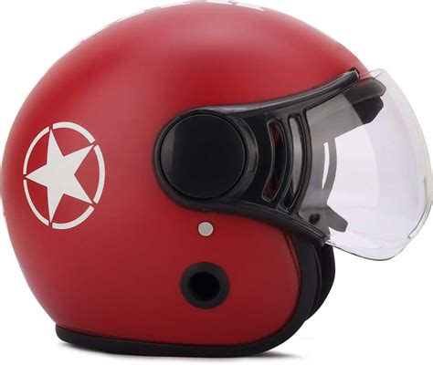 HILLIYARD Half Face Bullet Helmet ISI Certified Open Face Helmet for ...