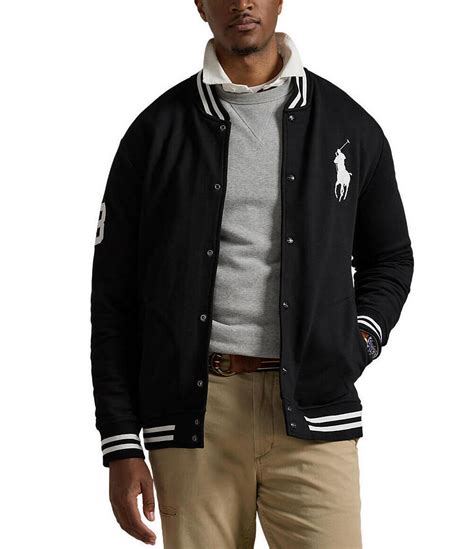 Polo Ralph Lauren Big & Tall Big Pony Fleece Baseball Jacket | Dillard's