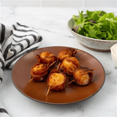 Frozen Bacon Wrapped Scallops In Air Fryer - Fork To Spoon