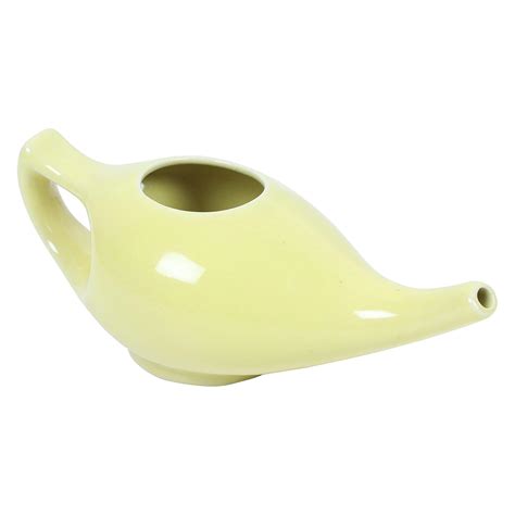 Leak Proof Durable Porcelain Ceramic Neti Pot 220 ML for Natural Nasal ...