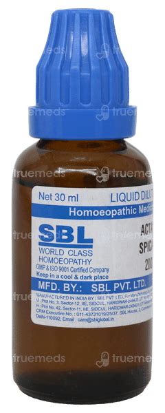 Sbl Actaea Spicata 200 C Dilution 30 Ml - Uses, Side Effects, Dosage ...