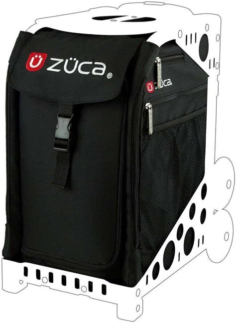 Buy ZUCA Bag Obsidian Insert & White Frame w/Flashing Wheels Online at ...