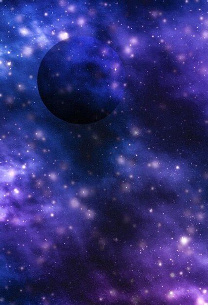 Stars planet and galaxy in cosmos universe space and time travel ...