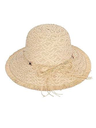 FabSeasons Straw Sun Hat/Caps for Girls & Women Beige : Amazon.in ...