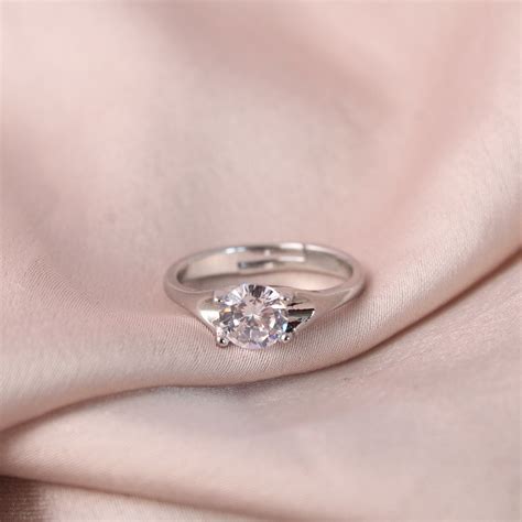 Angelina Crystal Silver Ring | Salty – Salty Accessories