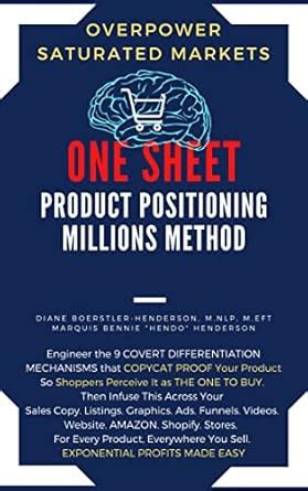 ONE SHEET Product Positioning Millions Method - Exponential Profit ...