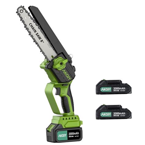 Mini Cordless Electric Chainsaw Kit -21V Upgrade Brushless Motor ...