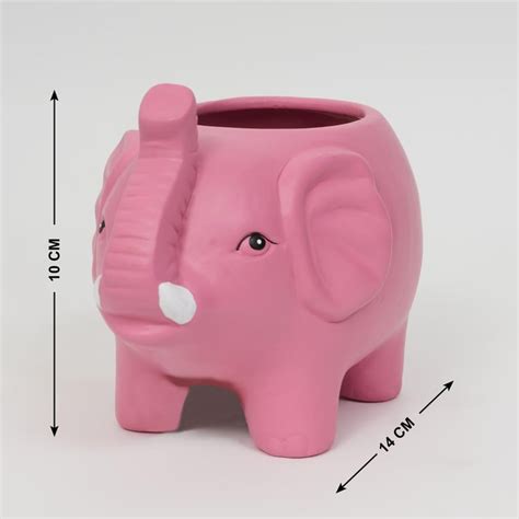 Buy Corsica Malta Ceramic Elephant Planter from Corsica by Home Centre ...