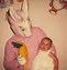 Image result for Children Crying with Easter Bunny Vintage Photo