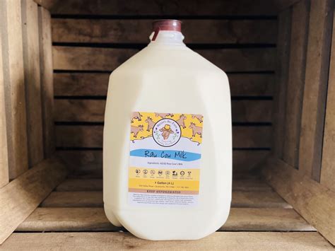1 Gallon Raw Grass Fed A2 Milk - Miller's Bio Farm