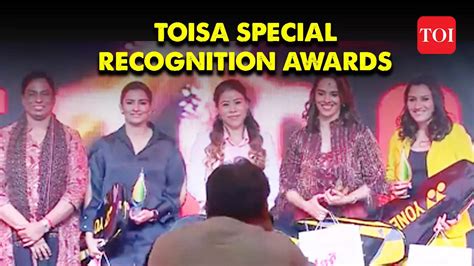 Watch: Mary Kom, Geeta Phogat, Saina Nehwal and Rani Rampal win special ...