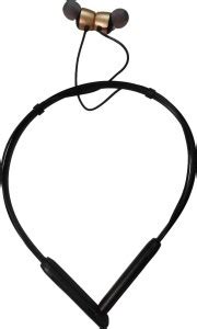 EX5 Premium Golden Wireless Neckband with High Quality Bass(In Ear ...