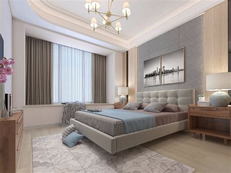 150平米复式公寓现代风格卧室装修效果图_太平洋家居网图库