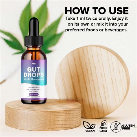 Gut Drops (3 Pack) Suplemento de Vitaminas Saudáveis - Fórmula Avançada ...