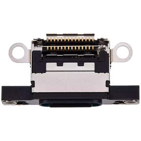 Charging Port Only Compatible For iPhone 16 / 16 Plus (Black)