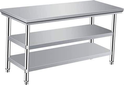 Amazon.com: Commercial Kitchen Work Catering Table, Commercial Kitchen ...