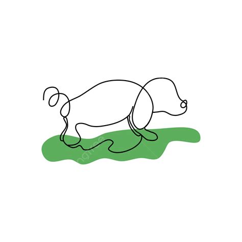 Draw A Dog With One Line, Dog, One Line, Draw PNG and Vector with ...