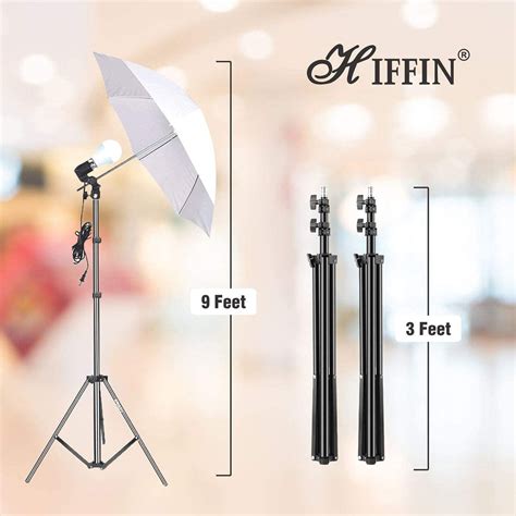 HIFFIN® Photography Lighting Kit Background Support System with 3 Colo ...
