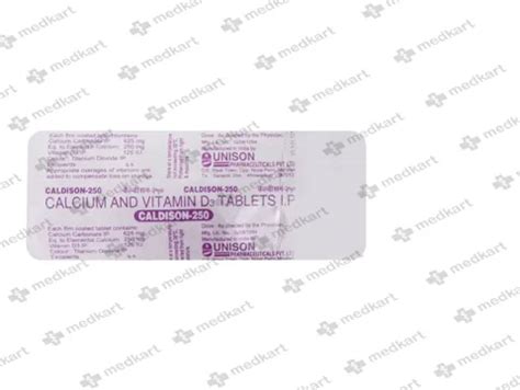 CALDISON 250MG TABLET 10'S Price, Uses, Side Effects & Substitutes ...
