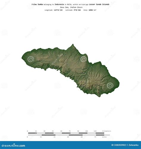Pulau Sumba. Indonesia. Shape on White. Physical Stock Illustration - Illustration of lesser ...