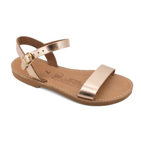 Women Leather Sandals Kouros 16/4, Bronze