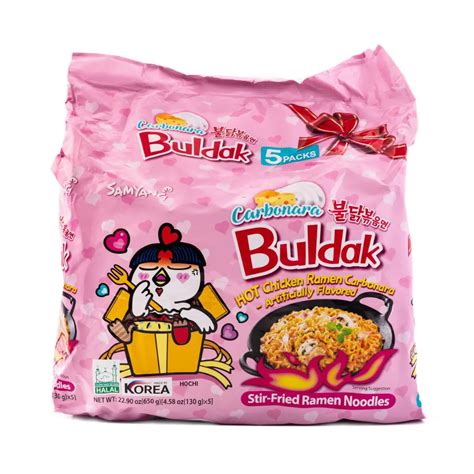Samyang Buldak Ramen Carbonara Hot Chicken Flavor 5pk 22.9 oz, Spicy ...