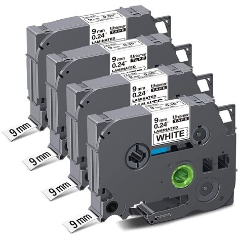 Unismar Compatible Label Tape Replacement for Brother P-Touch TZe-221 ...