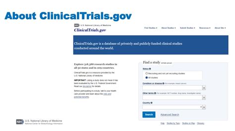 Clinicaltrials Gov Login