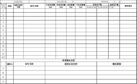 员工工时记录表模板_人事行政Excel模板下载-蓝山办公