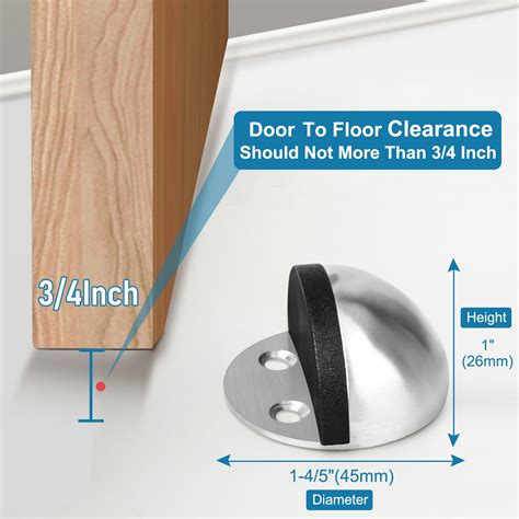 Snapklik.com : 4 Pack Door Stoppers Self Adhesive Floor Mounted Door ...