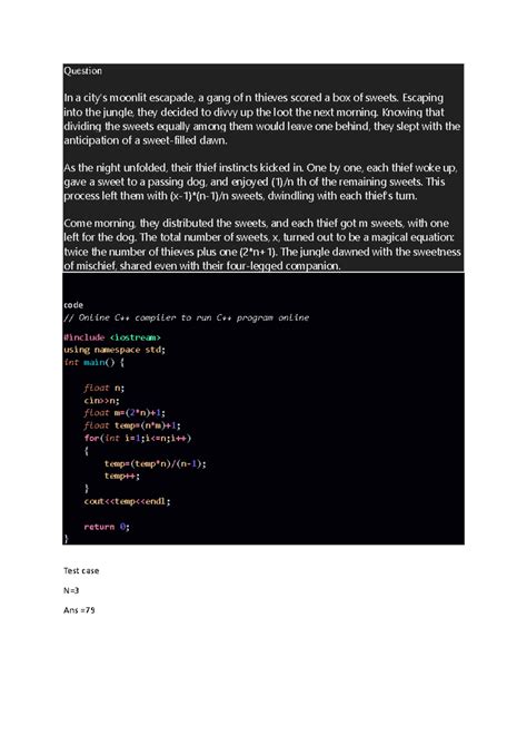 Abc - Question - Question In a city's moonlit escapade, a gang of n ...