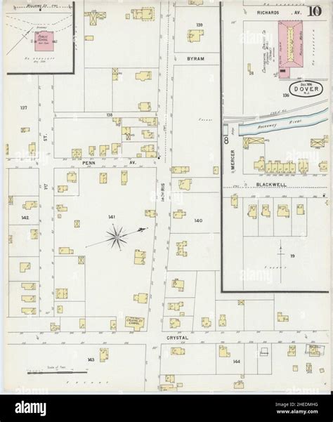 Sanborn Fire Insurance Map from Dover, Morris County, New Jersey Stock ...