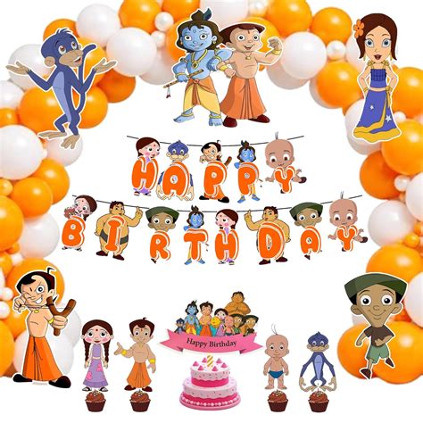 Partyjoy Birthday Decoration Chota Bheem theme for Kids | Happy ...
