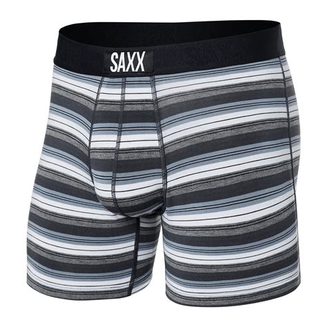 Saxx Vibe Boxers - Freehand Stripe - Grey