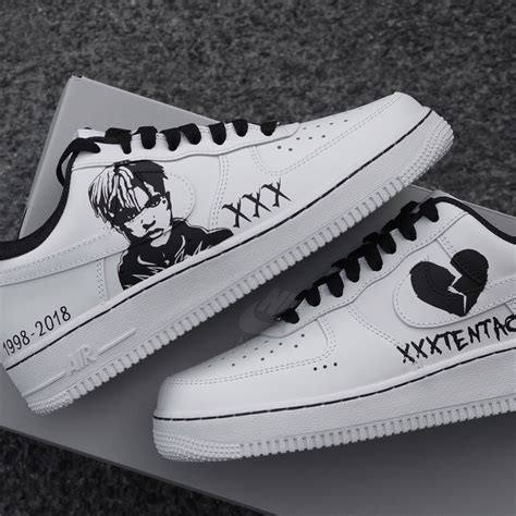 Nike Air Force 1 Xxxtentacion Custom Sneaker Xxxtentacion - Etsy UK