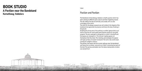 A Pavilion near the Bandstand - BOOK STUDIO | CEPT - Portfolio