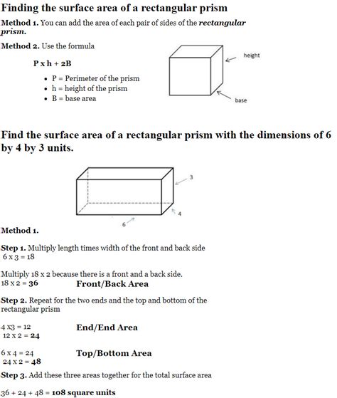 Image result for Rectangular Prism Surface Area