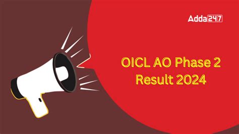 OICL AO Final Result 2024-25 Out, Download Final Merit List PDF